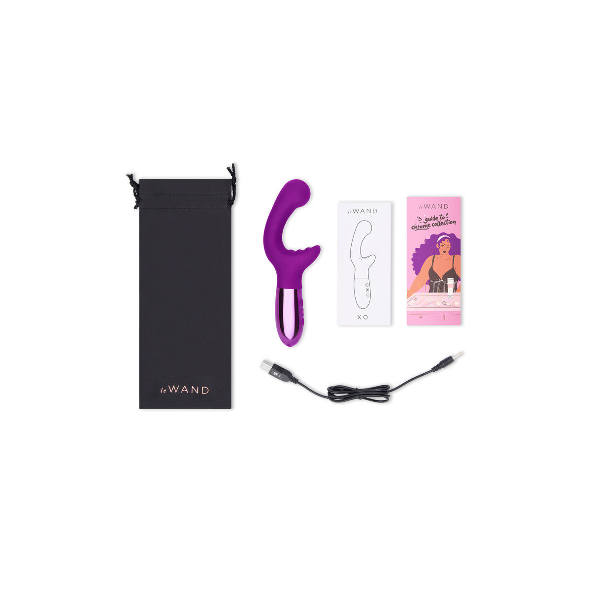 Vibratore per il Punto-G Le Wand Xo Viola